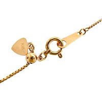 Braun diamond (heart shape) 0.32ct, diamond 0.25ct necklace, K18PG pink gold, 3.8g, 45cm, women's. [Used]