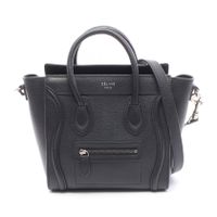 [Used] CELINE Luggage Nano Shopper 2-Way Leather Handbag for Women - Used B