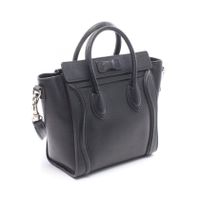 [Used] CELINE Luggage Nano Shopper 2-Way Leather Handbag for Women - Used B
