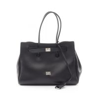 [Used] BALENCIAGA Bel Air Tote Bag 805481 Black Leather Carryall Bag Medium Women's Used A