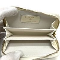 CHANEL Matelassé Coco Mark Classic Zip Coin Case