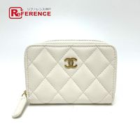 CHANEL Matelassé Coco Mark Classic Zip Coin Case