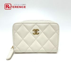 CHANEL Matelassé Coco Mark Classic Zip Coin Case