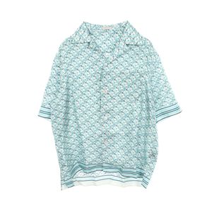 [Used] Dior Oblique Pixel Short-Sleeve Silk Shirt for Men (Used A)