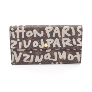 [Used] Louis Vuitton LOUIS VUITTON Bi-fold long wallet Pochette Portemonnaie Credit Monogram Graffiti Argent M92189 Argent Other Portemonnaie Credit