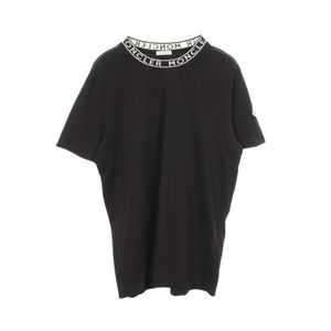 [Used] MONCLER Short-Sleeve T-Shirt with Neck Logo, 8C00024, Cotton, Women's, Used A