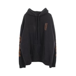 [Used] Chrome Hearts CHROME HEARTS Hoodie, Vertical Logo, Fleece Lined, Black Cotton, Men's, Used A