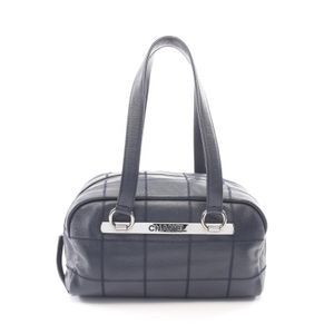 [Used] Chanel CHANEL Tote Bag Chocolate Bar Navy Caviar Skin (Grained Calf) Chocolate Bar Boston Bag Women's Used A