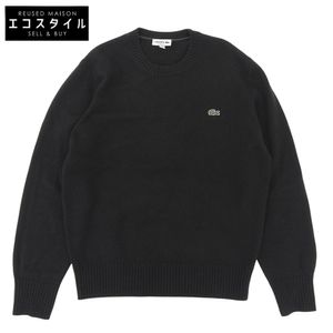 Lacoste Essential Wool Knit Sweater Top Men's Black M AH2916 M (US) [Used]