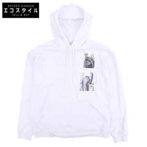 Diesel Front Logo Hoodie Top Men's White XL (Used)