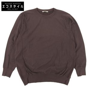 Auralee SUPER HIGH GAUZE SWEAT BIG P/O Cotton Top Men's Braun 5 ( Used)