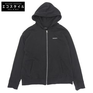 Barneys New York Long Sleeve Zip-Up Hooded Parka Cotton Top Men's Black L L [Used]