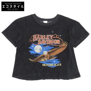MADE WORN Harley 90s FIT T-shirt Top Women's Black L L [Used]
