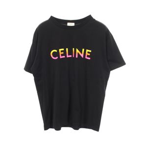 [Used] Celine CELINE Short-Sleeve T-Shirt, Gradient Logo, 2X10B671Q, Cotton T-Shirt, Men's, Used A