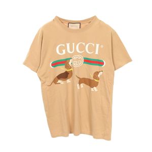 [Used] Gucci GUCCI Short-Sleeve T-Shirt Interlocking G Dachshund 548334 Cotton T-Shirt Men's Used B