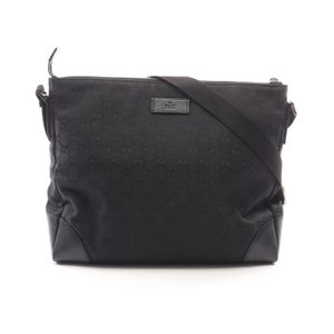 [중고] Gucci 구찌 숄더백 GG 캔버스 110054 블랙 캔버스 레더 숄더백 유니섹스 Used A