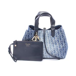 [二手] Dior Toujours 中 Oblique 手袋 M2821ODCE_M49E 牛仔藍/海軍藍 牛仔皮革 Denim Oblique Toujours 中號