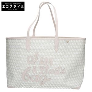 Anya Hindmarch "I AM A Plastic Bag" Motif Zip Tote - Like New Condition [Used]