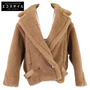 max Mara [New/Domestic Authentic] 23108608336 Teddy Bear Camel x Silk Side Belt Shorts IT: 38 [Used]