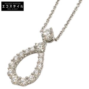 Harry Winston PT950 Loop Pendant Extra Large Diamond [Used]