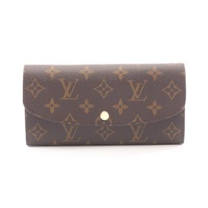 [Used] Louis Vuitton LOUIS VUITTON Bi-fold long wallet Portefeuille Emilie Monogram Rose Ballerine M61289 Rose Ballerine Leather Portefeuille Emilie
