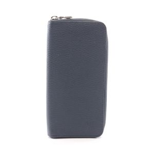 [Used] Louis LOUIS VUITTON Zippy Wallet Vertical Round Long Wallet M58865 Navy Leather Zippy Wallet Vertical Men's