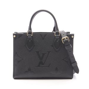 【二手】路易威登LOUIS VUITTON手提包 OnTheGo PM Monogram Empreinte Noir 2WAY M45653 黑色皮革 OnTheGo PM 女士二手 A