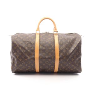 【二手】LOUIS VUITTONKeepall 50 波士頓包，Monogram M41426，PVC塗層帆布皮革，男女通用，二手