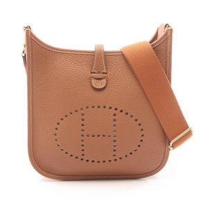 【二手】愛馬仕 HERMES 單肩背包 Evelyne 23 金色 其他 Evelyne 3 23 金色 女士 全新未使用