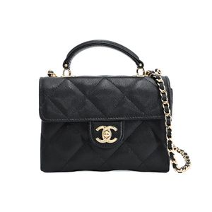 [Used] Chanel top Handle Mini Clutch Bag AP4569