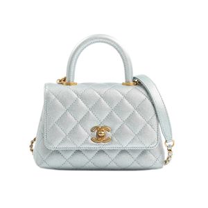 [중고] Chanel 샤넬 탑 핸들 미니 플랩 백 AS2215