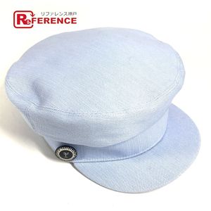 HERMES button logo newsboy cap
