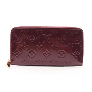 [Used] Louis LOUIS VUITTON Zippy Wallet Round Long Wallet Monogram Vernis Rouge Fauviste M91536 Rouge Fauviste Leather