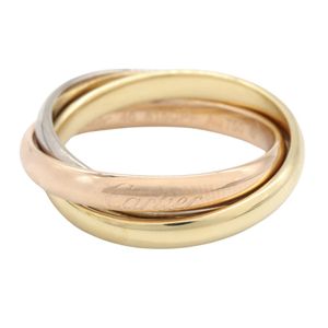 [Pre-owned] Cartier Trinity Ring SM K18 (Yellow Gold) K18WG (White Gold) Trinity Ring SM Women's Used A