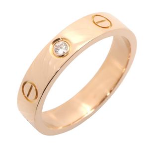 [Pre-owned] Cartier Mini Love Ring 1PD B4050700 K18PG (Pink Gold) Diamond Mini Love Ring 1PD Women's Used A