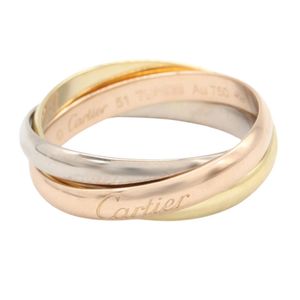[Pre-owned] Cartier Trinity Ring, K18 (Yellow Gold) / K18WG (White Gold), Women's Trinity Ring, Used A