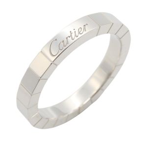 [Used] Cartier Lanieres Ring, K18WG (White Gold), Unisex, Used A