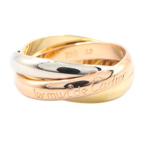 [Pre-owned] Cartier Trinity Ring, K18 (Yellow Gold) / K18WG (White Gold), Women's Trinity Ring, Used A