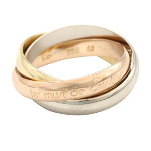 [Pre-owned] Cartier Trinity Ring, K18 (Yellow Gold) / K18WG (White Gold), Women's Trinity Ring, Used A