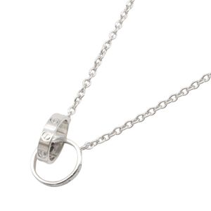 [Used] Cartier Baby Love Necklace B7212500, Neck circumference 45cm, K18WG (White Gold), Baby Love Necklace, Unisex, Used A