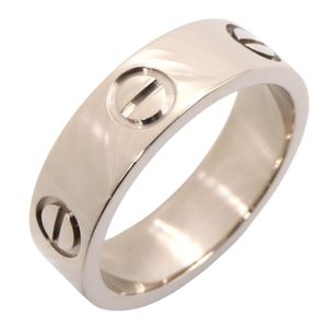 [Pre-owned] Cartier Love Ring B4084700 K18WG (White Gold) Women's Love Ring Used A
