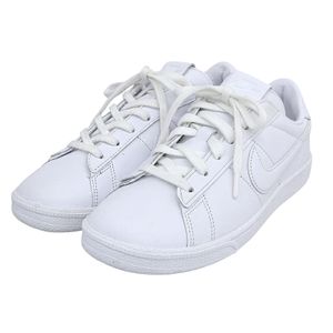 [5 Points] Unused ▲NIKE BLACK BLACK COMME des GARCONS FN2249-100 Tennis Classic Leather Sneakers White 24cm Women's with Box