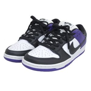 [5 Points] Unused ▲NIKE BQ6817-500 SB DUNK LOW PRO Dunk Low Leather Low-Cut Sneakers Purple 28cm Men's with Box