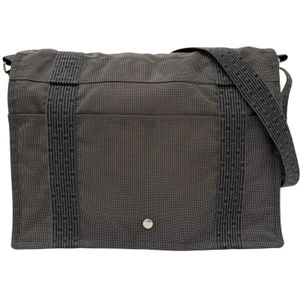[5 Points] Excellent Condition □ HERMES Hermes Herline Bassas MM Sellier Button Flap Messenger Bag Shoulder Bag Charcoal Gray Men's