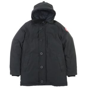 [5 Points] Excellent Condition △ CANADA GOOSE 3438MJ Jasper Parka Down Jacket with Logo Patch, Canada Goose Japan, Black, Size L, Authentic, Men's