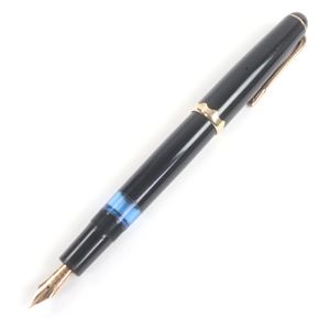 【ポイント5倍】良品□MONTBLANC モンブラン ヴィンテージ Monte Rosa モンテローザ 042G ペン先14C Fニブ キャップ式 万年筆 ブラック ゴールド メンズ
