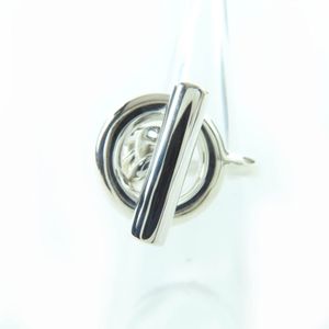 [5 Points] Excellent Condition ☆ HERMES Croisette GM AG925 Ring, Silver, Size 51 (approximately Japanese size 10), Weight 14.6g, Women's