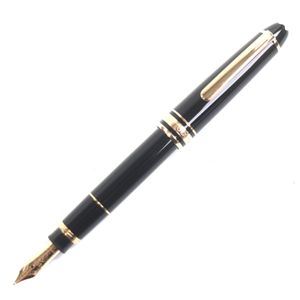 【ポイント5倍】美品▼MONTBLANC モンブラン マイスターシュテュック モーツァルト ペン先14K Mニブ ホワイトスター 万年筆 ブラック ゴールド ドイツ製 メンズ