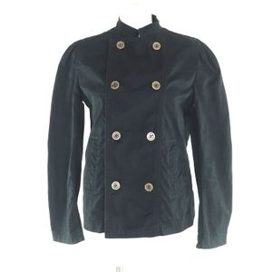 【포인트 5배】미품★tricot COMME des GARCONS 빈티지 TE-J028 코튼 100% 01년 아카이브 빈티지 재킷 블랙 여성용 XS 사이즈 상당 일본제 정품