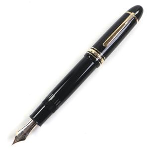 【ポイント5倍】良品▼MONTBLANC モンブラン マイスターシュテュック 149 ペン先14K EFニブ ホワイトスター 万年筆 ブラック ゴールド ドイツ製 メンズ
